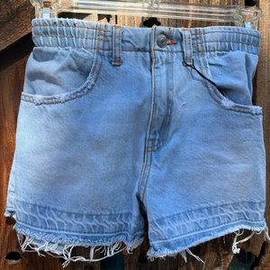 Zara Kids Girls Loose Denim Shorts Size 9